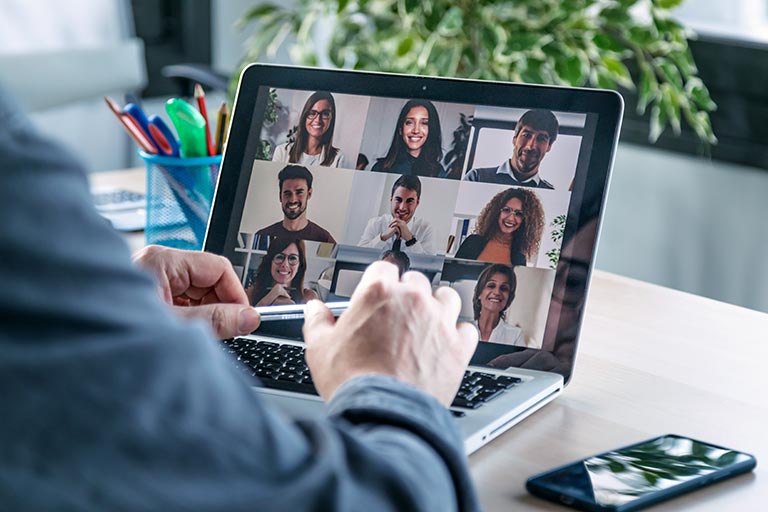 Home-Office waehrend der Pandemie